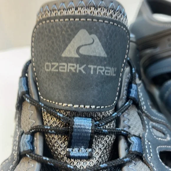 Ozark Trail Blue, Gray & Black Waterproof Hiking Trekking Sandals Size 13 - Picture 7 of 8